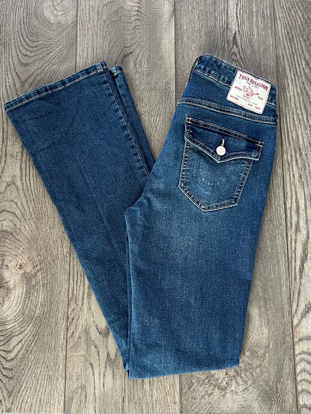 TRUE RELIGION Becca Midrise Bootcut Denim Jeans Size 27
